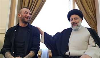 دیدار امیر تتلو با سید ابراهیم رییسی | عکس فیلم