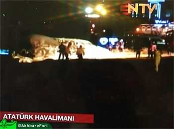 علت و جزئیات سقوط هواپیما در آتاتورک استانبول + تعداد کشته شدگان